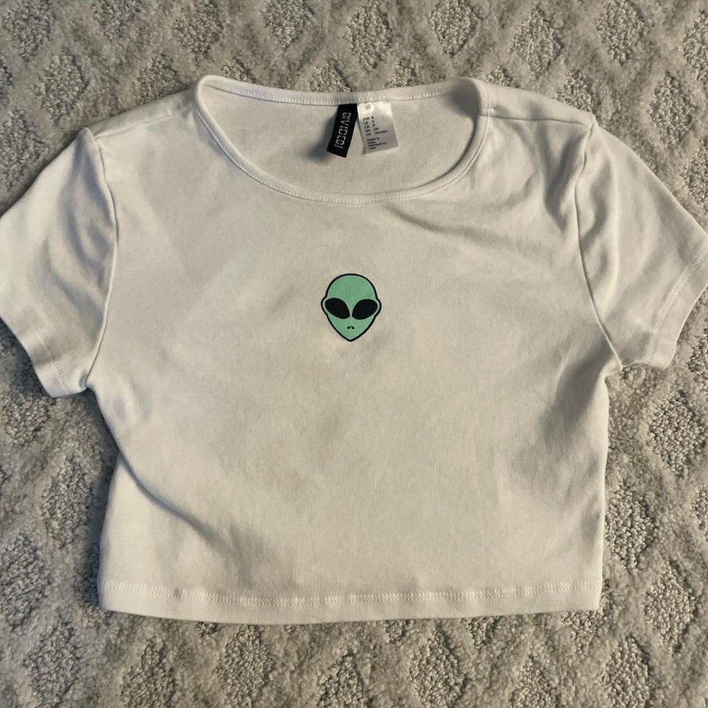 Zara Alien White Top Size